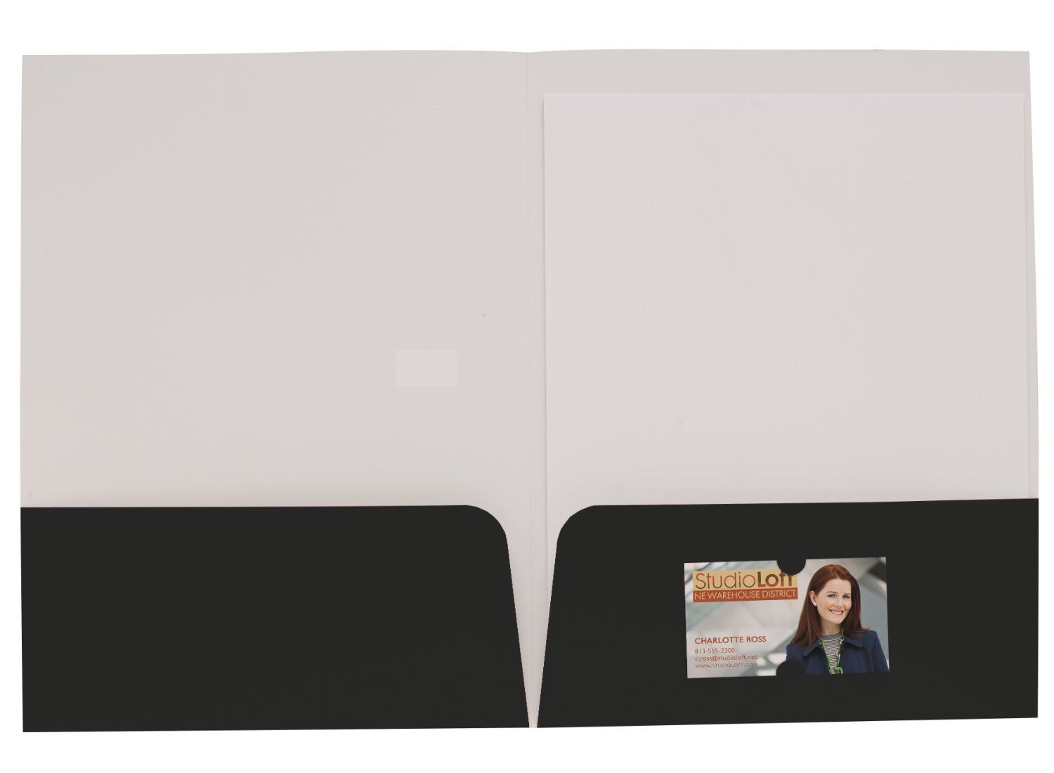 Foil Stamp Gloss Paper Folder