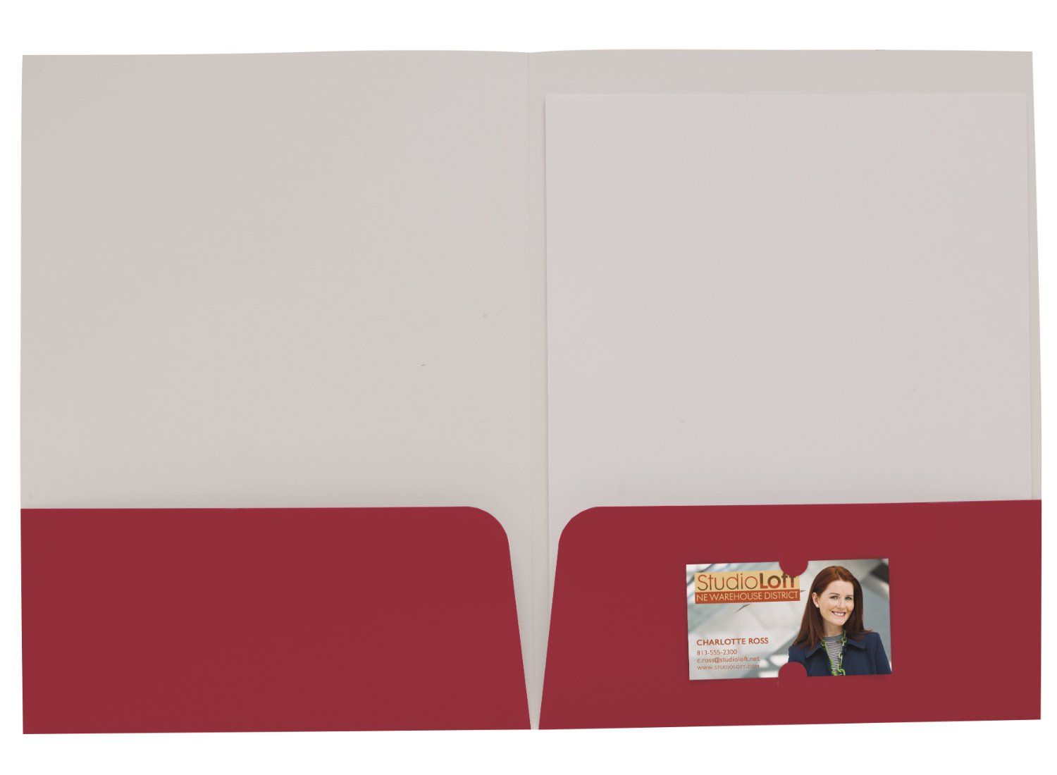 Foil Stamp Gloss Paper Folder