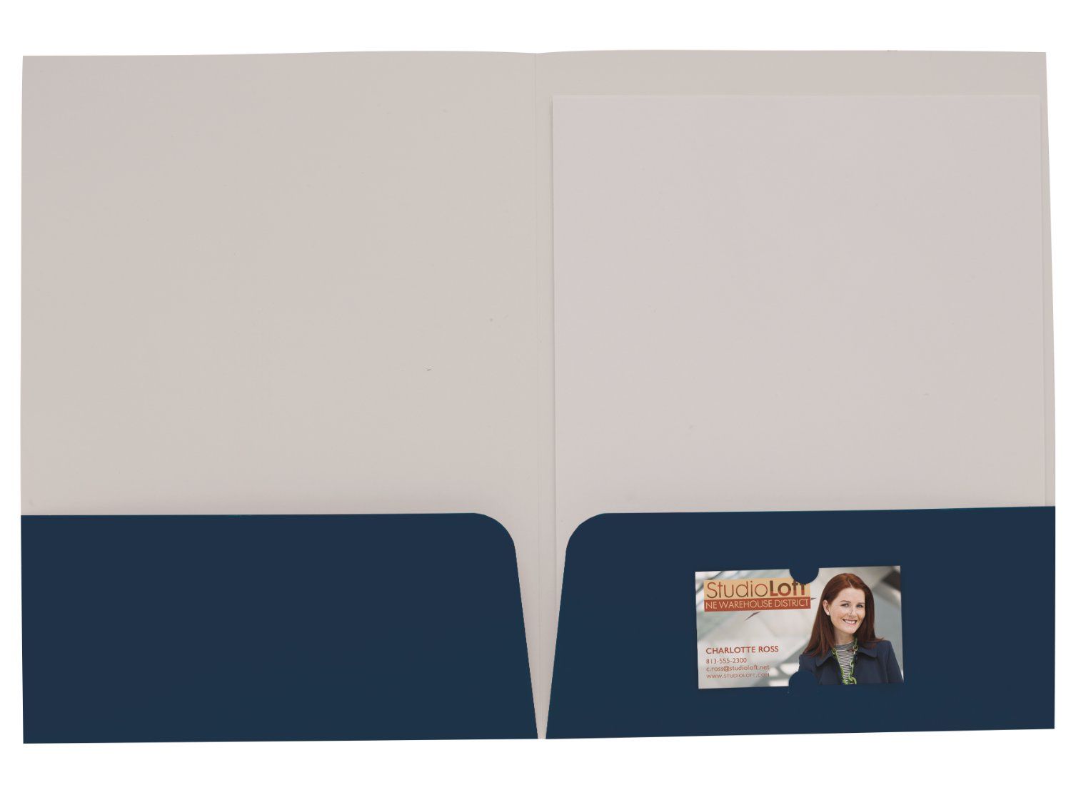 Foil Stamp Gloss Paper Folder