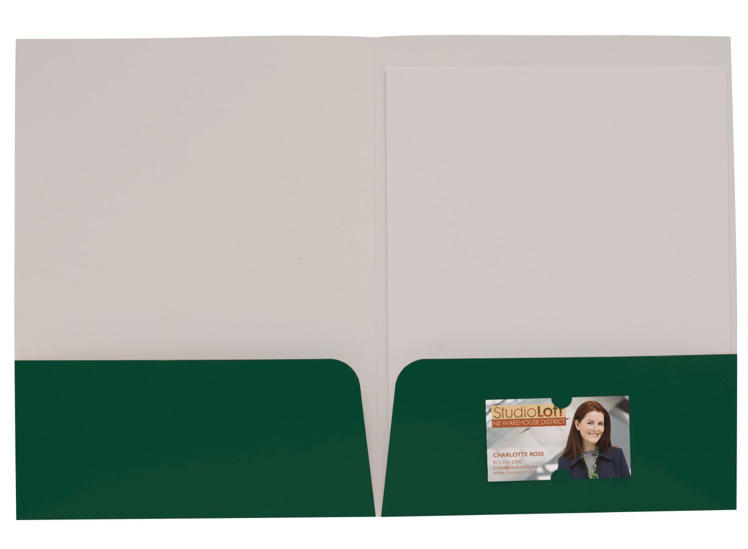 Foil Stamp Gloss Paper Folder