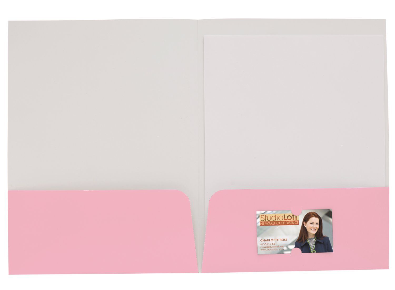 Foil Stamp Gloss Paper Folder