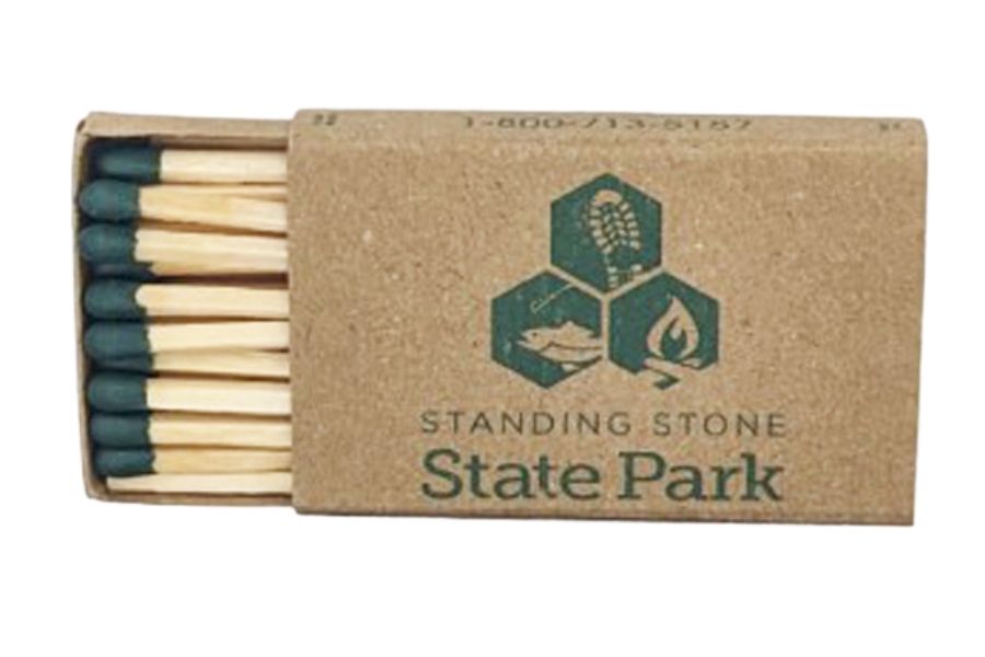 23-24 Matchsticks Recycled Kraft Custom Matchboxes
