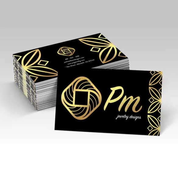 Foil Business Cards 32pt Economy