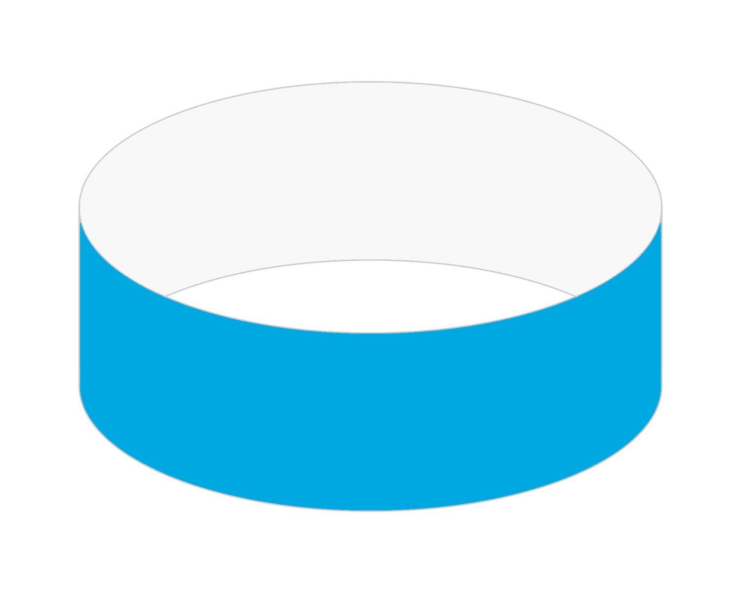 1" Tyvek Tear Stub Wristband
