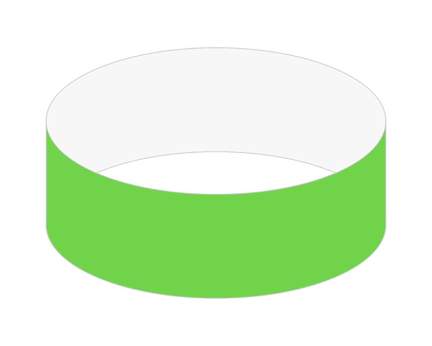1" Tyvek Tear Stub Wristband