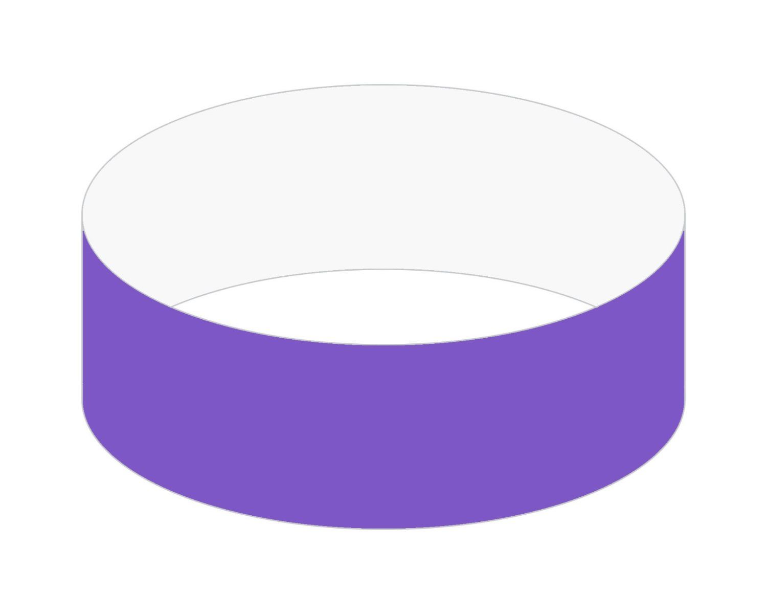 1" Tyvek Tear Stub Wristband