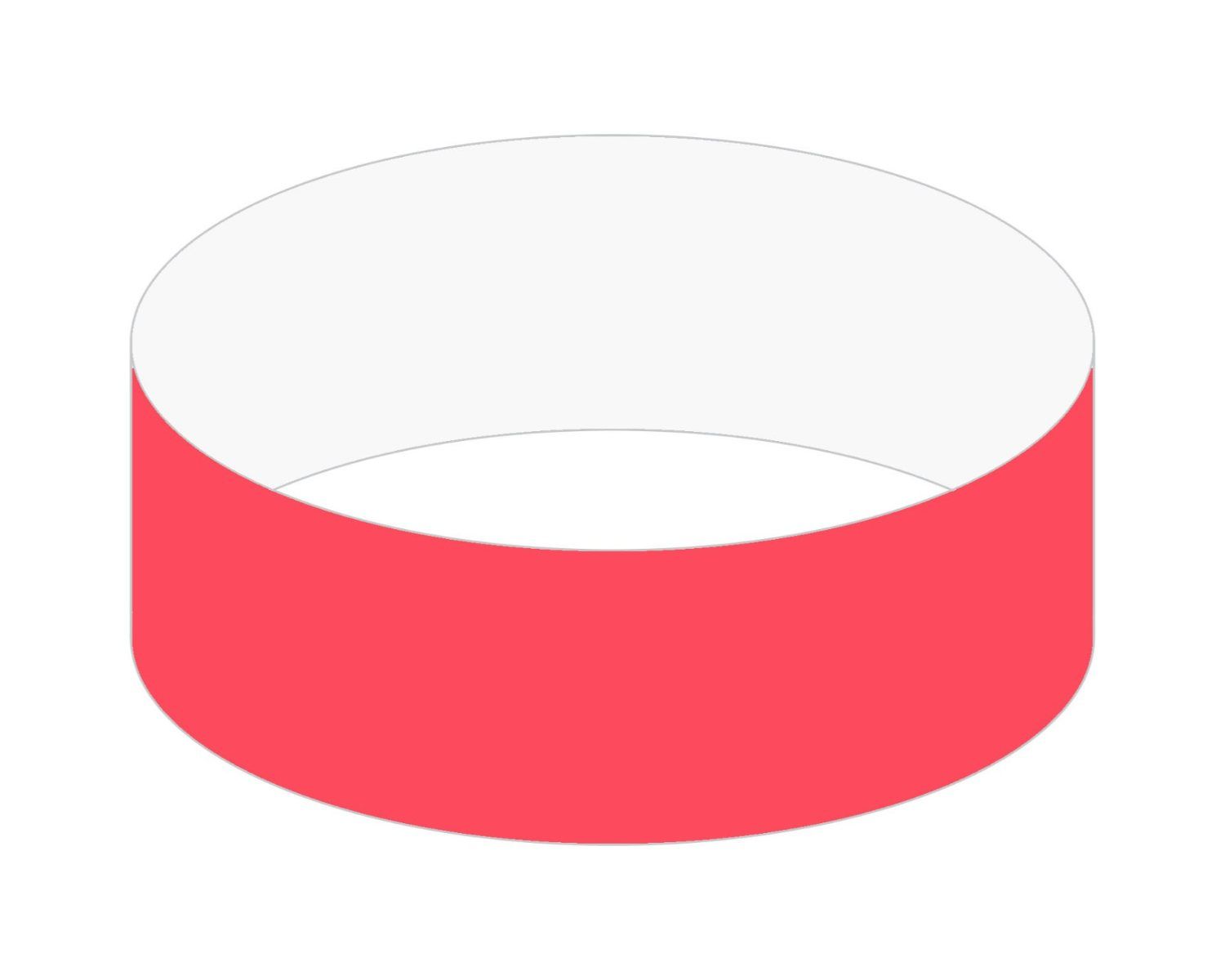 1" Tyvek Tear Stub Wristband